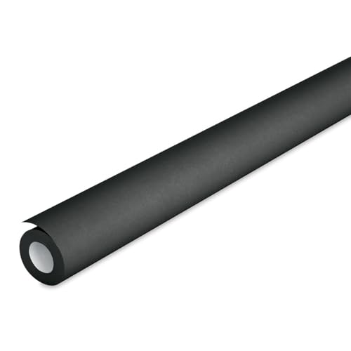 A rolled length of matte black fade-resistant bulletin board paper.
