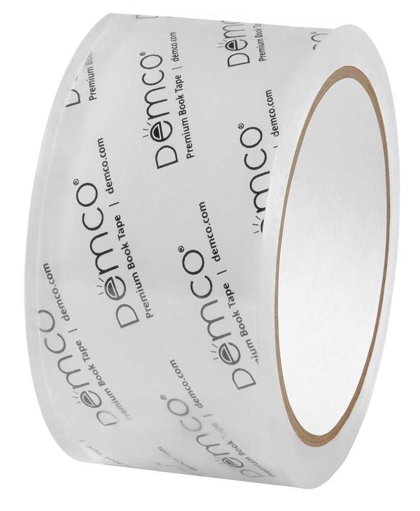 Roll of clear premium book tape, two inches wide