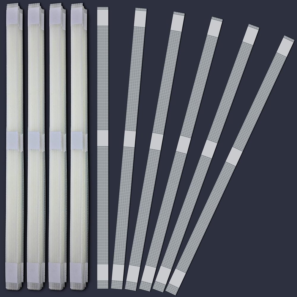 Glue strips with mesh backing for book binding repairs