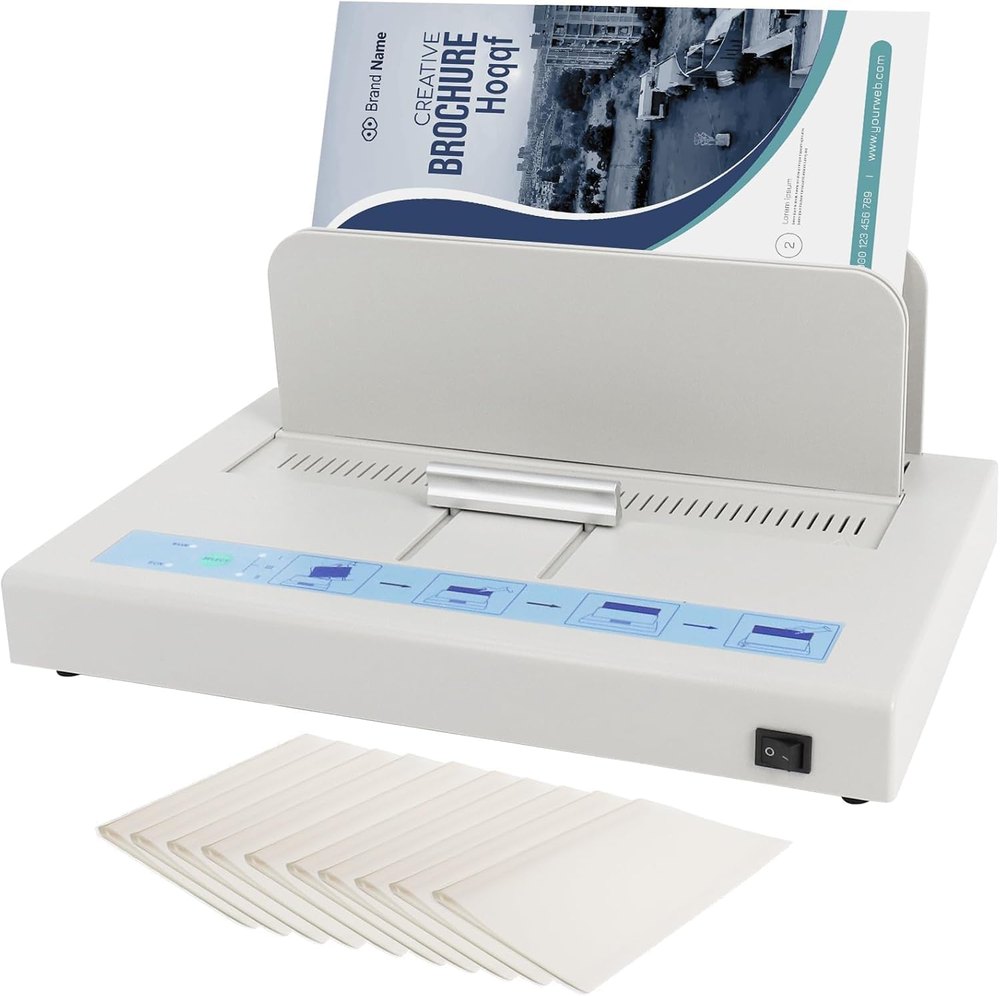 Thermal binding machine with a stack of binding covers
