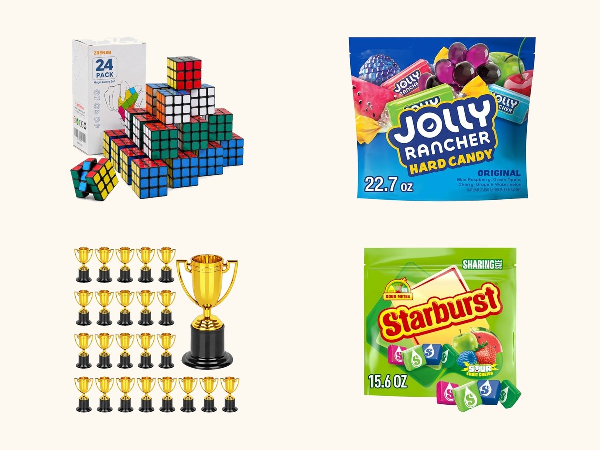 Bulk incentives and prizes for middle school libraries collage