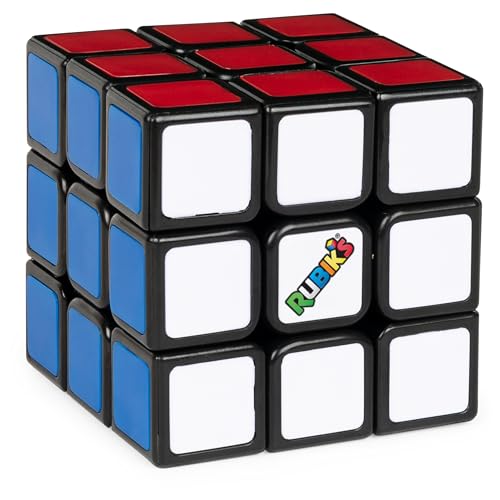 Original Rubik's Cube 3x3 puzzle with colored faces partially scrambled