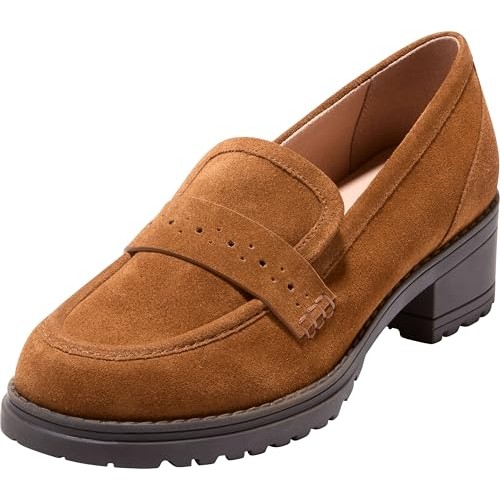 Cole Haan Corrinne Lug in cognac suede