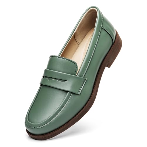 Freeberry Penny Loafer in sage green