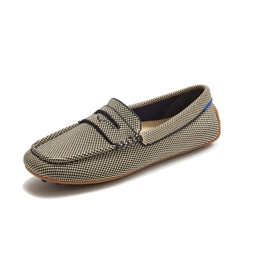 Rothy&rsquo;s Daily Driver in olive knit with a driving sole