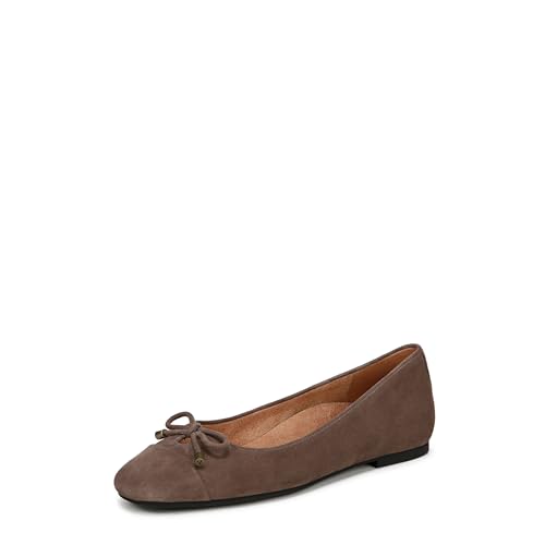 Vionic Klara Ballet Flat in brown leather