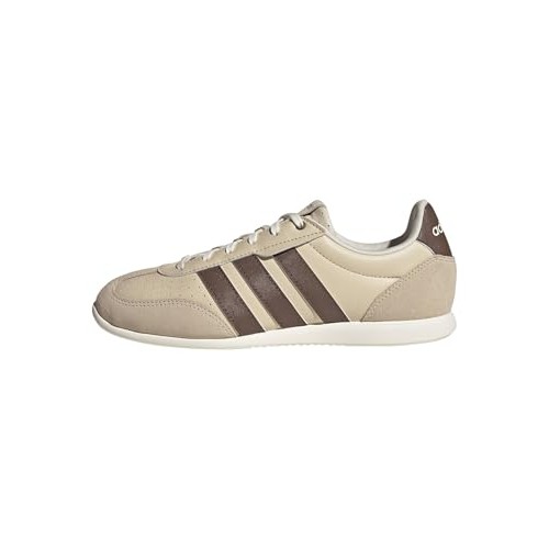 adidas Barreda Low in tan with brown stripes