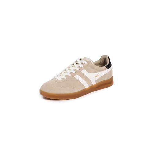 Gola Cyclone in cream leather with tan