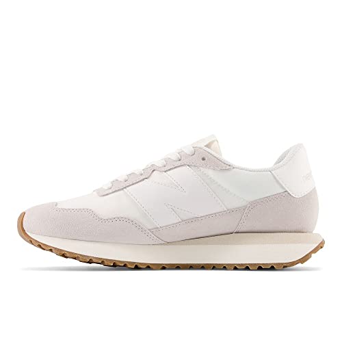 New Balance 237 in cream with pink